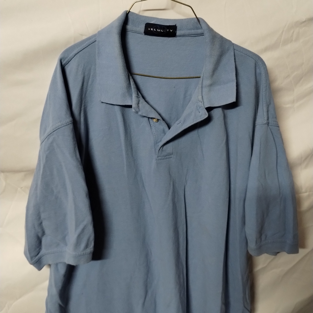 Velocity Men's Sky Blue Polo Shirt